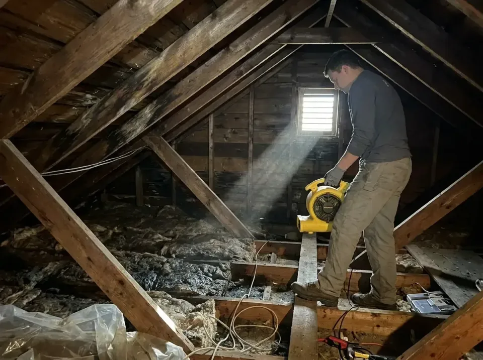 attic-water-damage-drying-proc-007 — frequently asked questions, Emergency Water Extraction & 24/7 Flood Response in Olivia,…